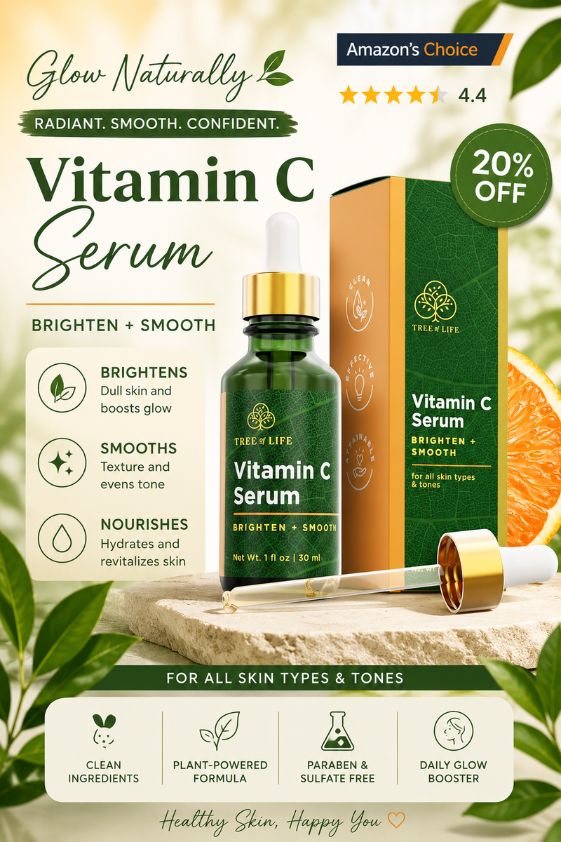 Vitamin C Serum for Glowing Skin | Brighten Dark Spots & Boost Radiance