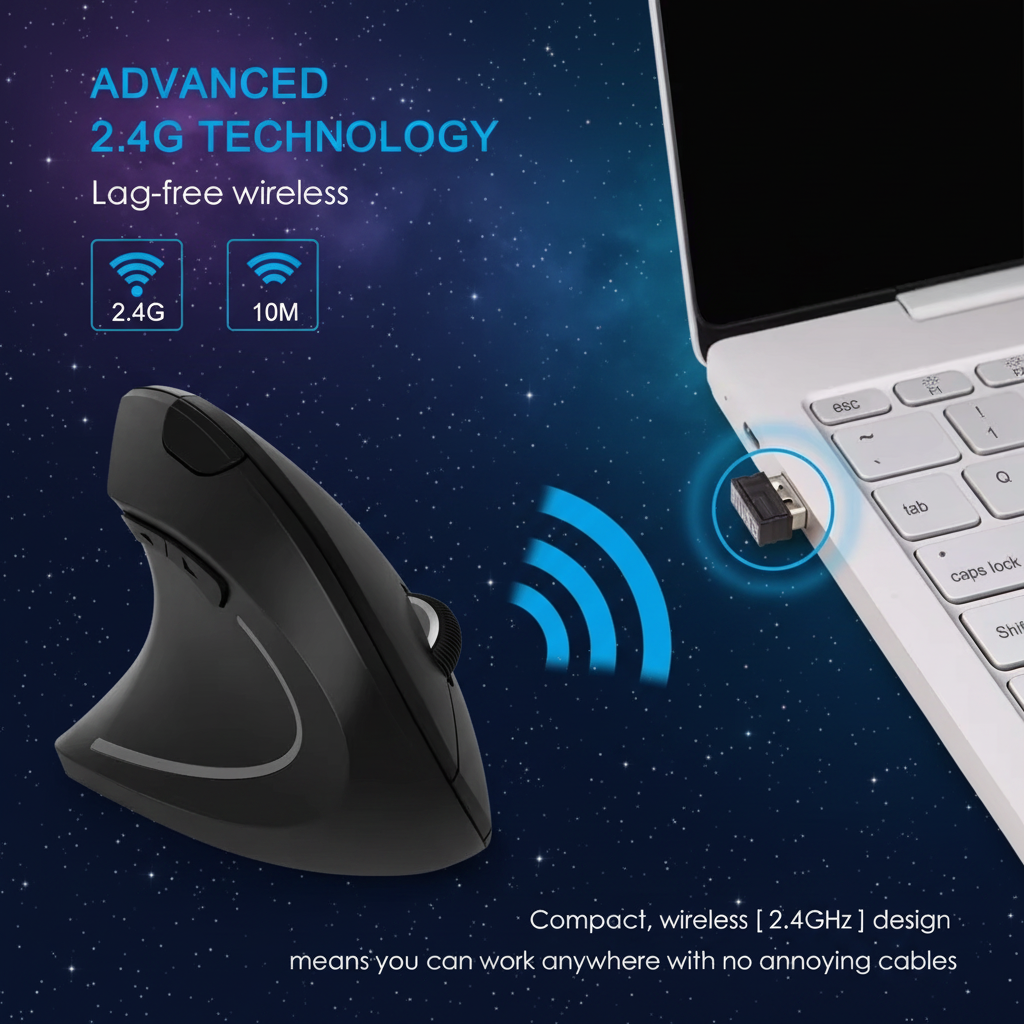 24.G Vertical - Wireless Ergonomic Mouse