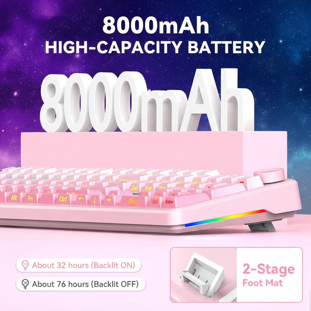 F108 PRO - Full-Size Wireless Mechanical Keyboard