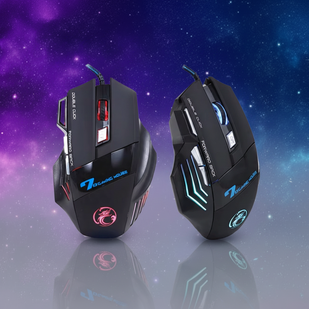 Silent & Sound Versions - RGB Wired Gaming Mouse