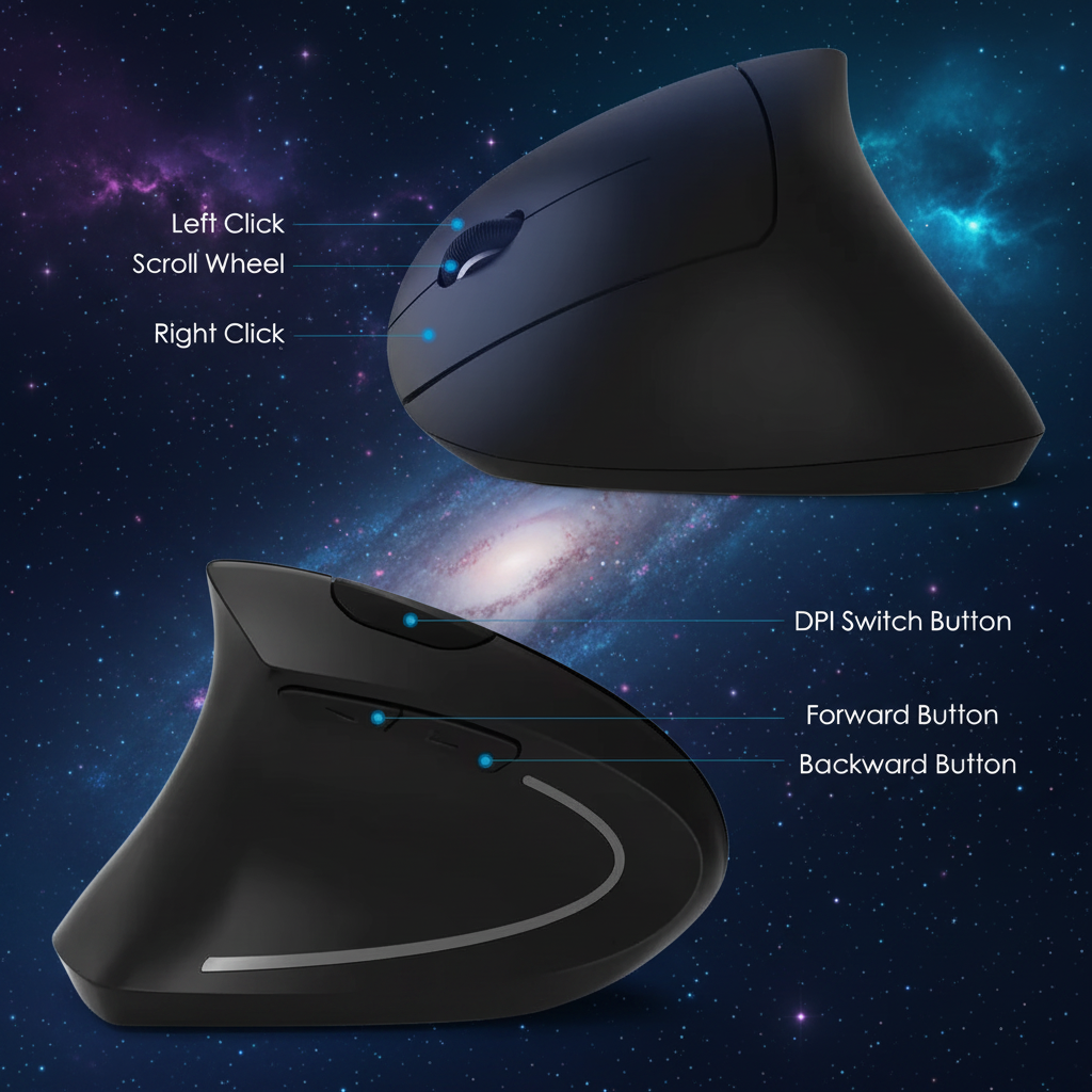 24.G Vertical - Wireless Ergonomic Mouse