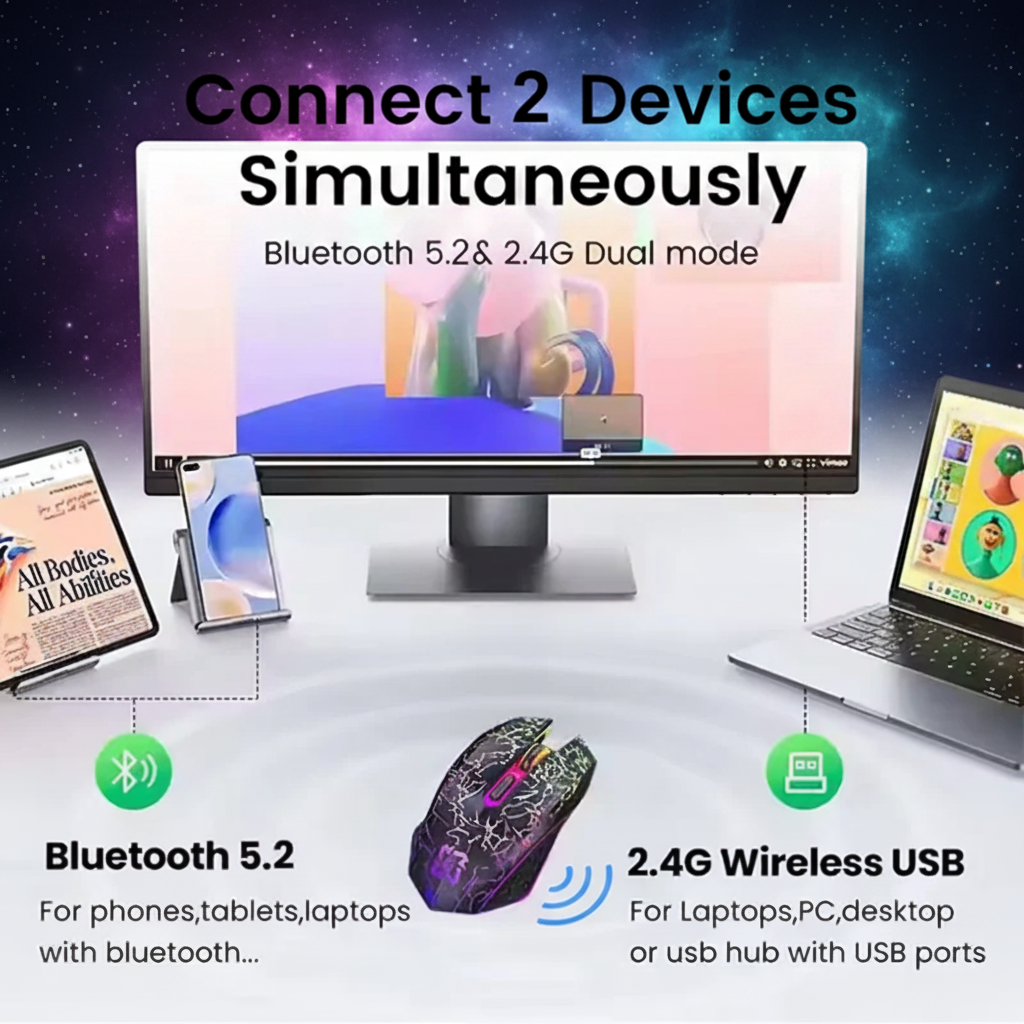 5.2 Dual-Mode - Wireless Mouse