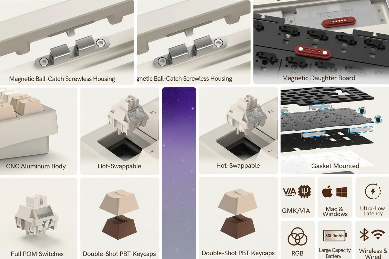 RD75 Pro - Wireless Mechanical Keyboard