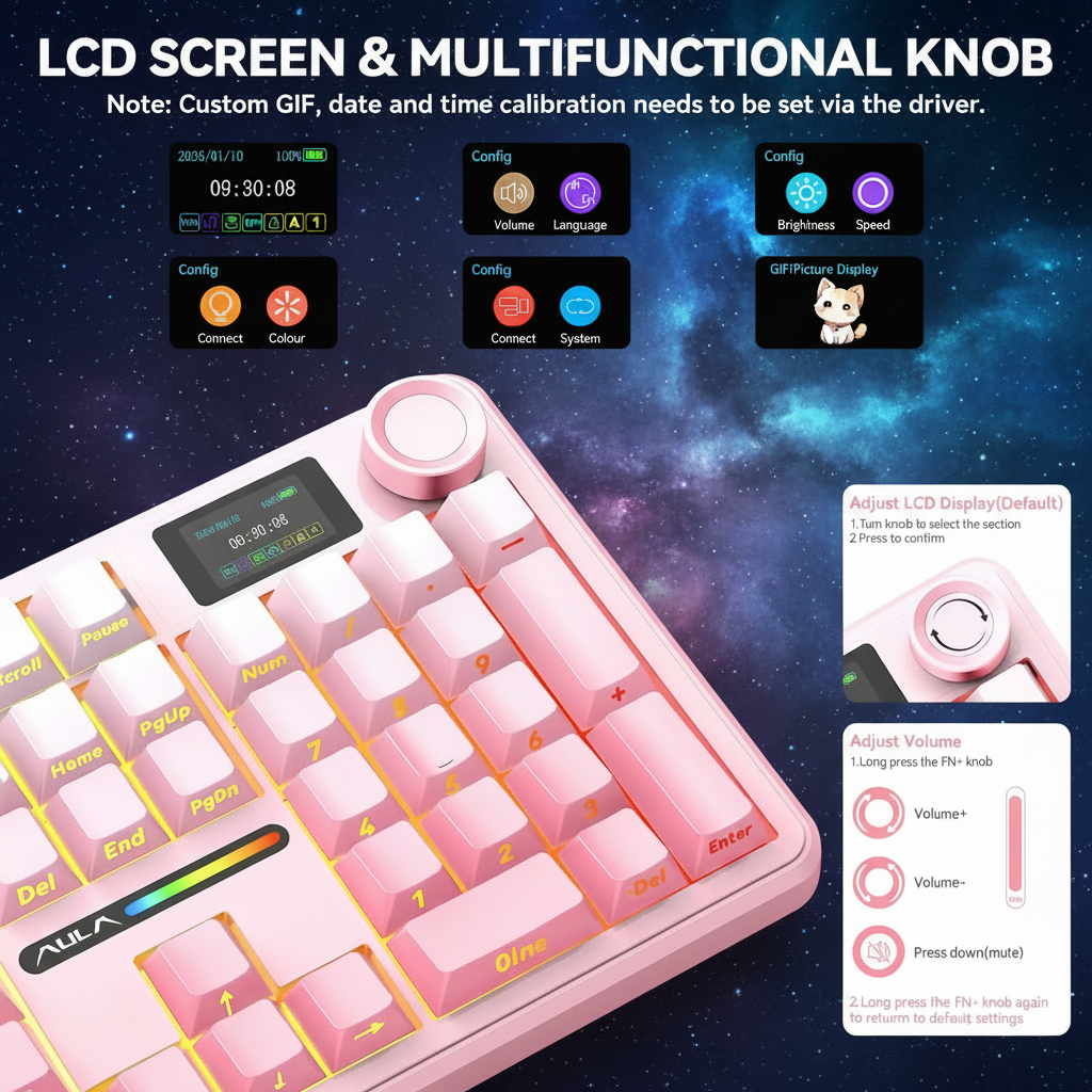 F108 PRO - Full-Size Wireless Mechanical Keyboard