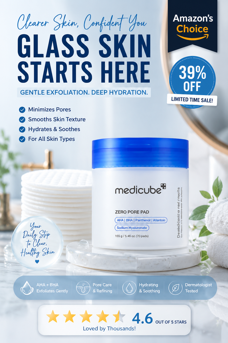 Medicube Zero Pore Pads for Glass Skin & Smaller-Looking Pores