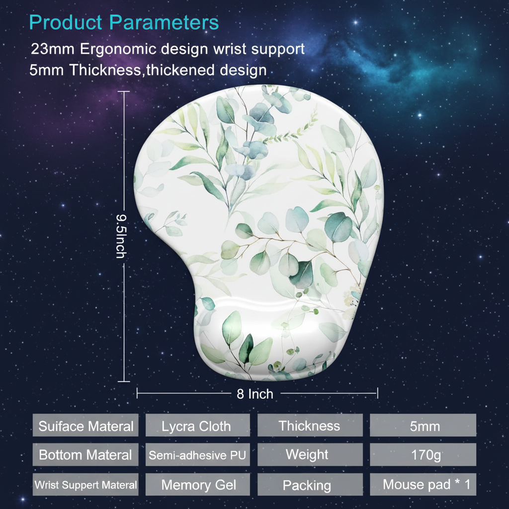Leaves & Branches - Ergonomic Mouse Pad