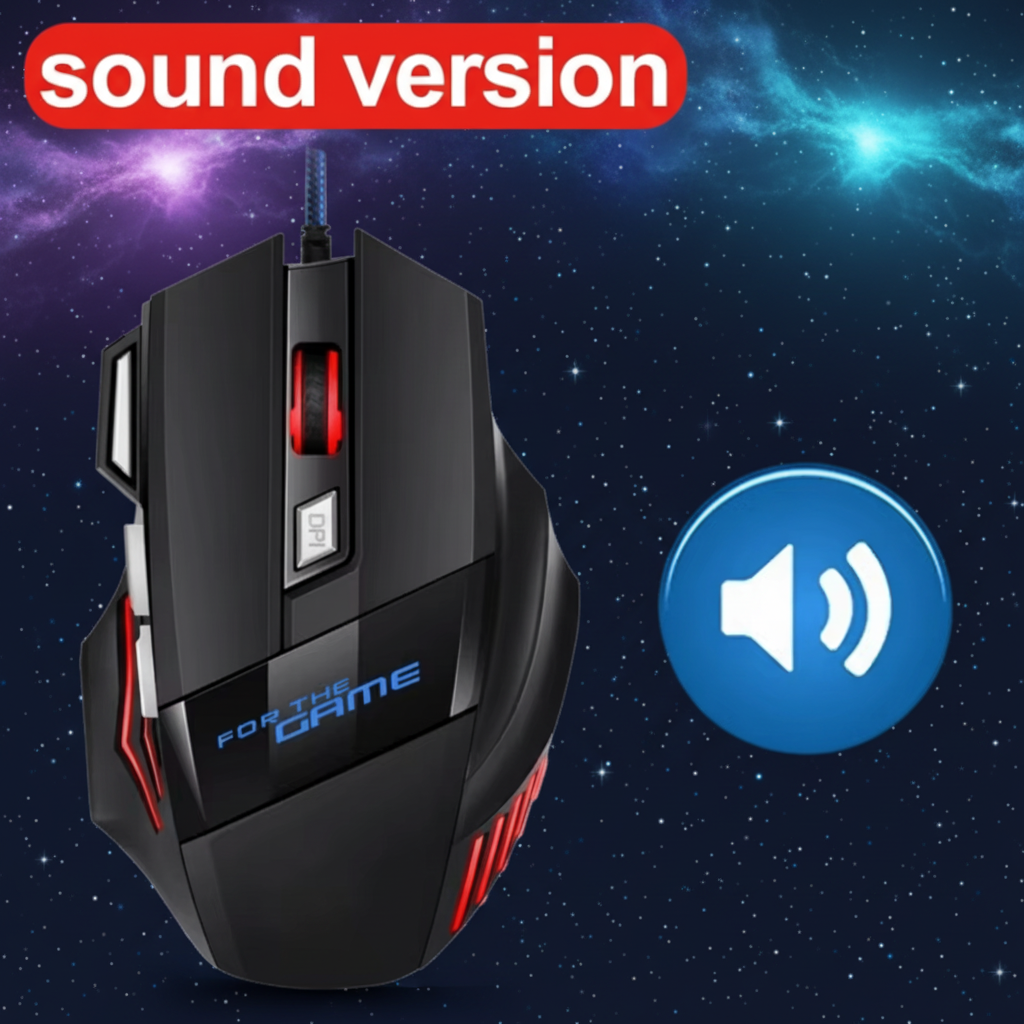 Silent & Sound Versions - RGB Wired Gaming Mouse