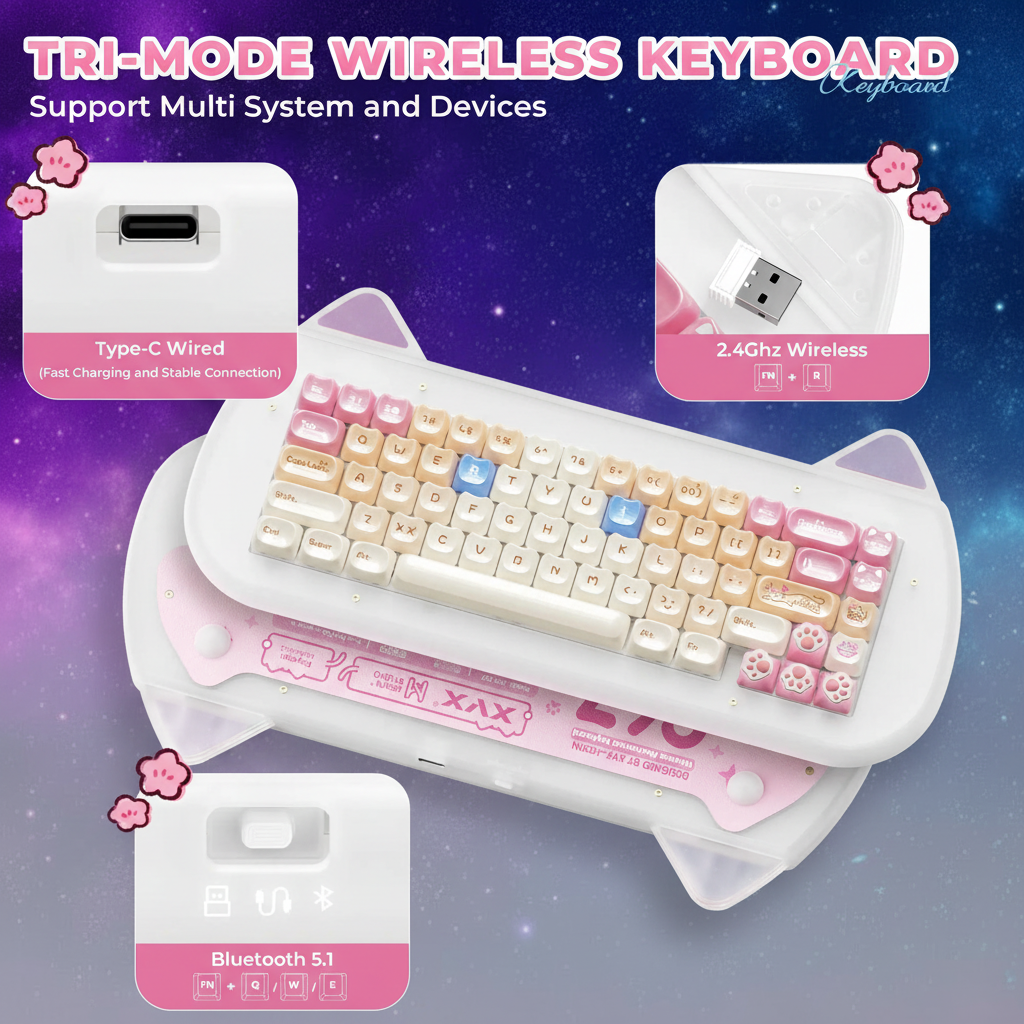 XVX C67- Wireless Mechanical Keyboard