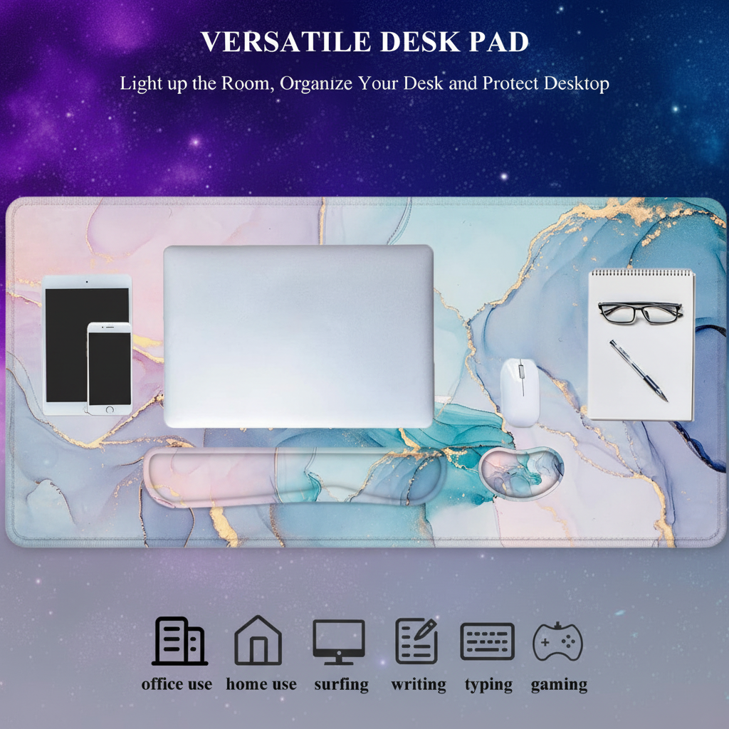Ergonomic Mouse Pad & Wrist Rest Set
